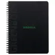 Cahier Rhodia polypropylène recyclé - 160 pages A5+ - Noir - RHODIA