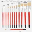 Brosse plate n°16 - OZ - en soie - peinture acrylique et à l'huile
