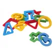 Kit de 96 emporte-pi&egrave;ces en plastique -JOVI -  lettres, chiffres, et forme g&eacute;om&eacute;triques 