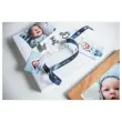 Ruban étiqueteuse tissu or sur bleu nuit 12 mm (4m)