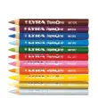 Crayon de couleur gros module LYRA - mine 6,3mm - coloris assortis - lot de 12