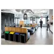 Poubelle à couvercle basculant plastique 50L vert