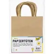 Sac en papier kraft 125 g Folia - 18 x21 x8 cm - kraft - lot de 20