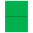 100 Planches d'étiquettes L210xH148,5 mm 200 étiq/ boîte, vert vif