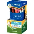 Crayon de couleur gros module LYRA - mine 6,3mm - coloris assortis - lot de 36