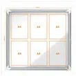 Vitrine d'intérieur magnétique Premium Plus - 6 x A4 - NOBO