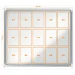 Vitrine d'intérieur magnétique Premium Plus - 15 x A4 - NOBO