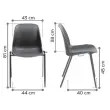 Chaise Charlotte translucide vert