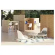 Cloison acoustique H&ecirc;tre H140cm mont&eacute;e 