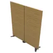 Cloison acoustique Hêtre H180cm montée