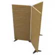 Cloison acoustique Hêtre H180cm montée