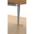 Bureau BORDEAUX 160 x 80 érable - pieds aluminium monté