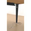 Bureau BORDEAUX 160 x 80 érable - pieds anthracite monté