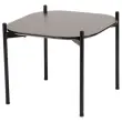 Table basse MEET 50 x 50 Noir pieds noirs