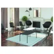Table basse MEET 50 x 50 Noir pieds noirs