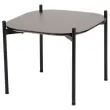Table basse MEET 50 x 50 Noir pieds noirs montée