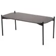 Table basse MEET 100 x 50 Noir pieds noirs 
