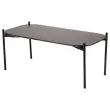 Table basse MEET 100 x 50 Noir pieds noirs mont&eacute;e 