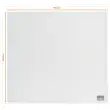 Tableau blanc en verre magnétique - 45 x 45 cm - NOBO