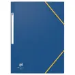 10 Chemises 3 rabats - Bicolor Recycl+ - A4 - bleu - OXFORD 