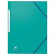 10 Chemises 3 rabats - Bicolor Recycl+ - A4 - vert - OXFORD