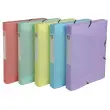 Boîte classement PP Chromaline Pastel - A4 - Couleurs assortis - EXACOMPTA