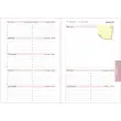 Agenda semainier Exacompta Color Design - 15 x 21 cm - Fleurs