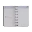 Agenda journalier Brepols Chantier recyclé polypro - 10x16,5 cm - Noir