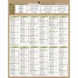 Calendrier banque Bouchut Natura 12 mois - 26,5x21 cm