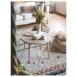 Table basse unie upcycl&eacute;e Beige 