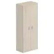 Armoire haute mélamine 2 portes 197x80x42cm acacia