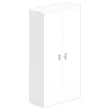 Armoire haute mélamine 2 portes 197x100x42cm blanc