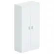 Armoire haute mélamine 2 portes 197x100x42cm gris