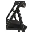 Chaise pliante résille piètement en acier époxy noir