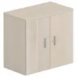 Armoire mélaminée 2 portes acacia hauteur 73 cm
