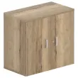 Armoire mélamine 2 portes chêne veiné hauteur 73 cm