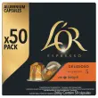 50 Capsules de caf&eacute; Espresso Delizioso -  Compatibles Nespresso - L'Or 