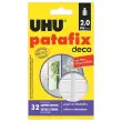 32 pastilles de Patafix d&eacute;co - Super fortes - Blanc - UHU 