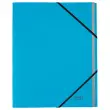 Trieur avec &eacute;lastiques  12 touches - 100% recycl&eacute; - Bleu - LEITZ 