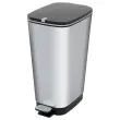 Poubelle Chic Bin Style 45L - Gris metallisé