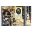 2 Cadres d'affichage adh&eacute;sifs DURAFRAME - A4 - Jaune - DURABLE 