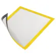 5 Cadres d'affichage magn&eacute;tiques DURAFRAME MAGNETIC - A4 - Jaune - DURABLE 