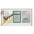5 Cadres d'affichage magn&eacute;tiques DURAFRAME MAGNETIC - A4 - Jaune - DURABLE 