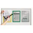 5 Cadres d'affichage magn&eacute;tiques DURAFRAME MAGNETIC - A4  - Vert - DURABLE 