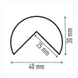 Profilé de protection d'angles en mousse polyuréthane C25R