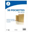 50 pochettes kraft 90gr - 229x324 mm - IPC BONG