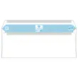 500 enveloppes blanches 114x229 80gr autocollantes Fiducial