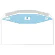 1000 enveloppes MSPA blanches 114X229 fen 45x100 80gr gommées recyclées