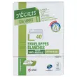 40 enveloppes extra blanches 114x162 mm 100% recyclées 80g bande siliconé