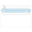 500 enveloppes blanches 110x220 mm 75g fenêtre 45x100 bande siliconée